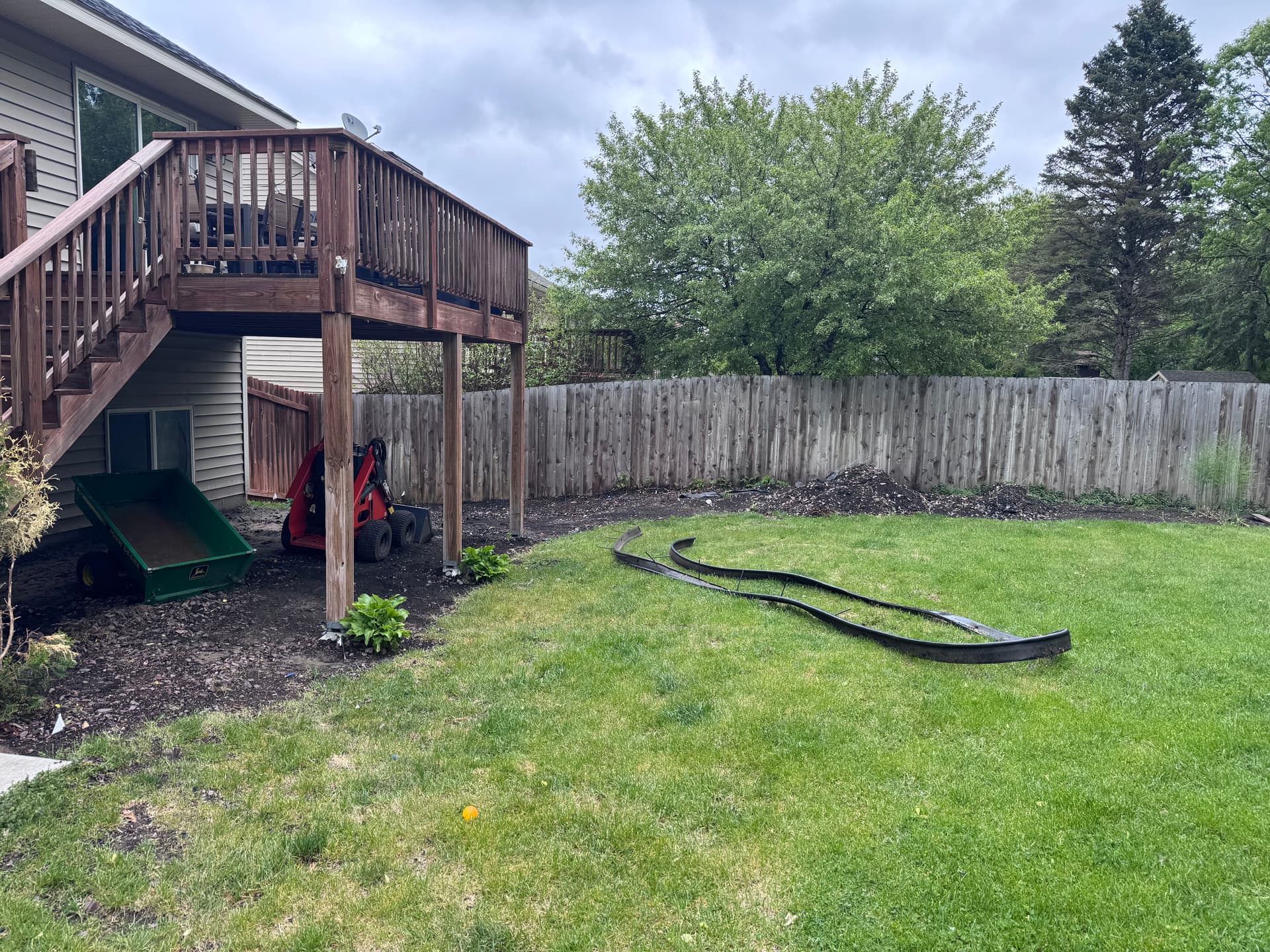 Gallery photos for Backyard Gets a Full Reset With Sod and Landscaping: Image #1